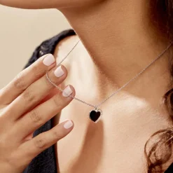 Collier Argent Leonilo Oxydes De Zirconium