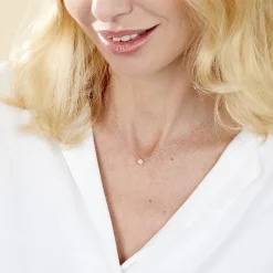 Collier Argent Lylwenn Oxydes De Zirconium