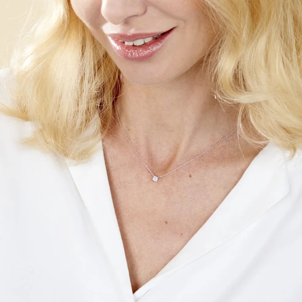 Collier Argent Lylwenn Oxydes De Zirconium