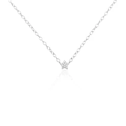 Collier Argent Magilos Oxydes De Zirconium