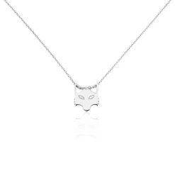 Collier Argent Mechtelt Oxydes De Zirconium