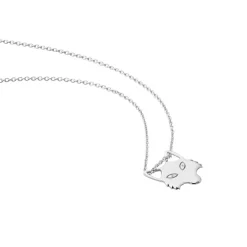 Collier Argent Mechtelt Oxydes De Zirconium