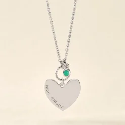 Collier Argent Pero Onyx