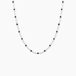 Collier Argent Polka