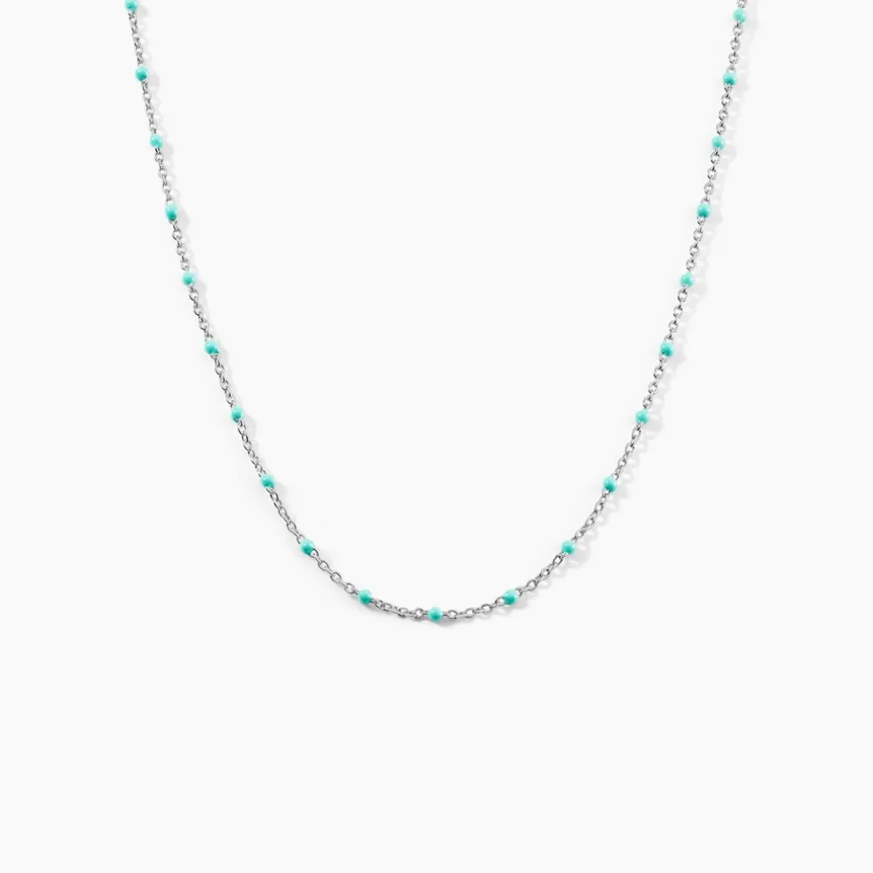 Collier Argent Polka