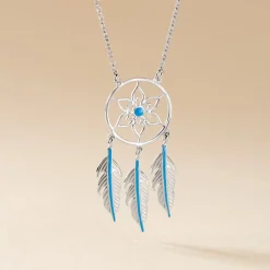 Collier Argent Polygale