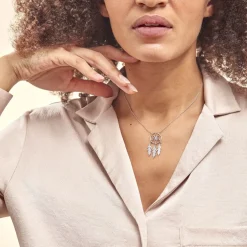 Collier Argent Polygale