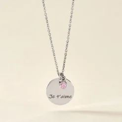 Collier Argent Prew Oxyde De Zirconium