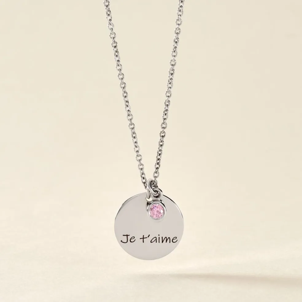 Collier Argent Prew Oxyde De Zirconium