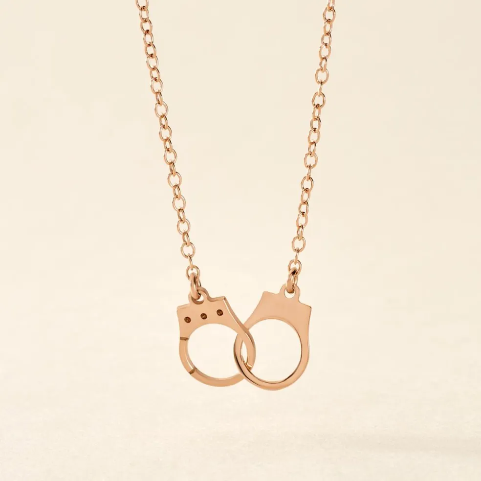 Collier Argent Rose Kim