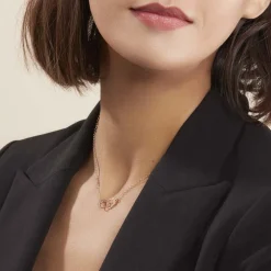 Collier Argent Rose Kim