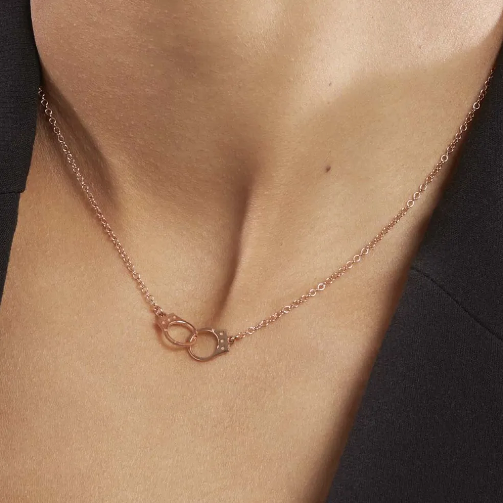 Collier Argent Rose Kim