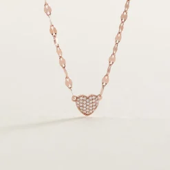 Collier Argent Rose Varinia Oxydes De Zirconium