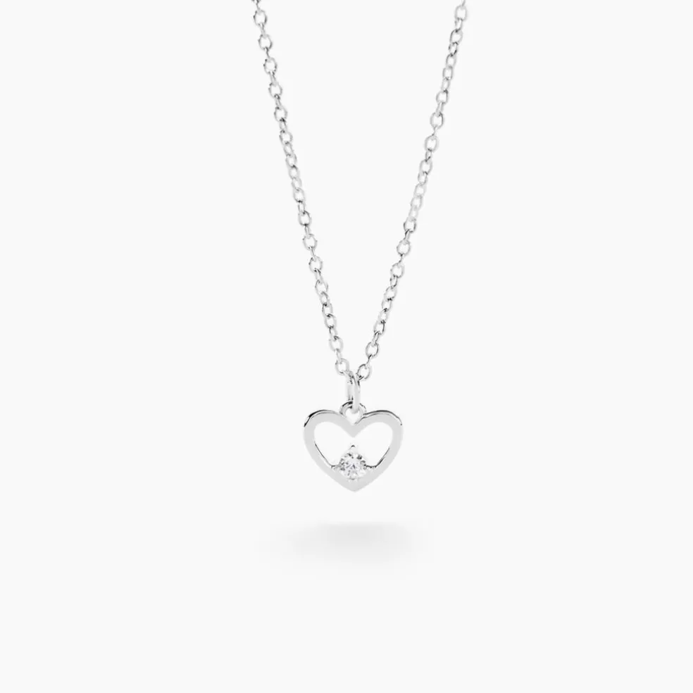 Collier Argent Sabino Oxydes De Zirconium