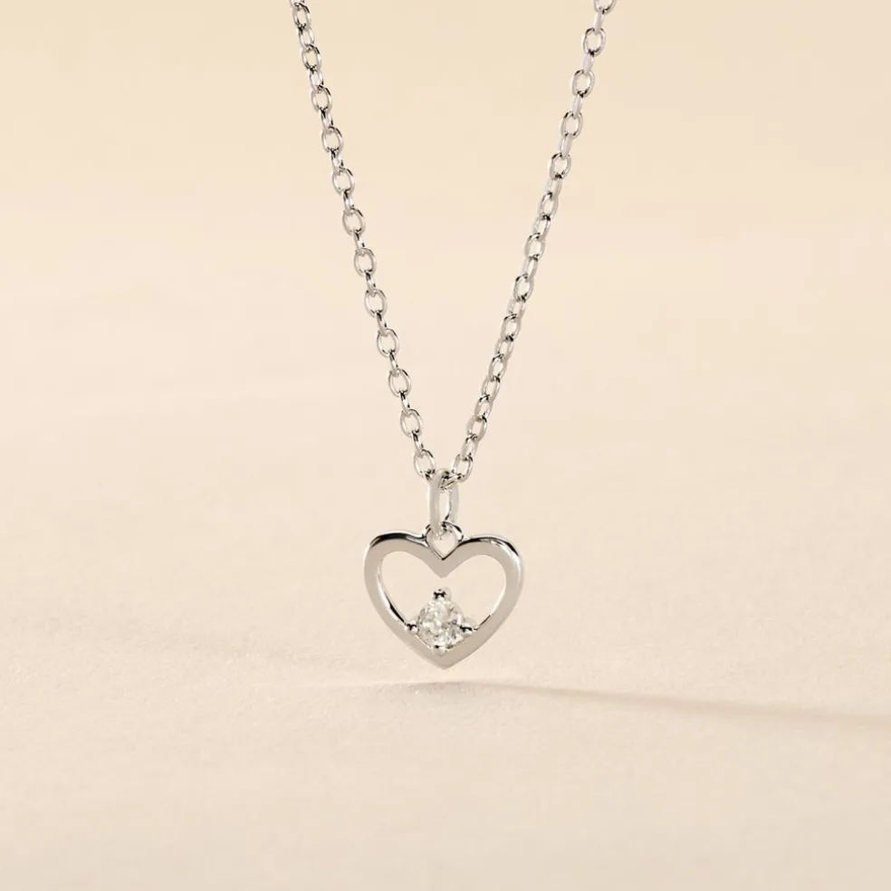 Collier Argent Sabino Oxydes De Zirconium