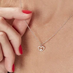 Collier Argent Sabino Oxydes De Zirconium