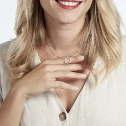 Collier Argent Sadoc Oxydes De Zirconium