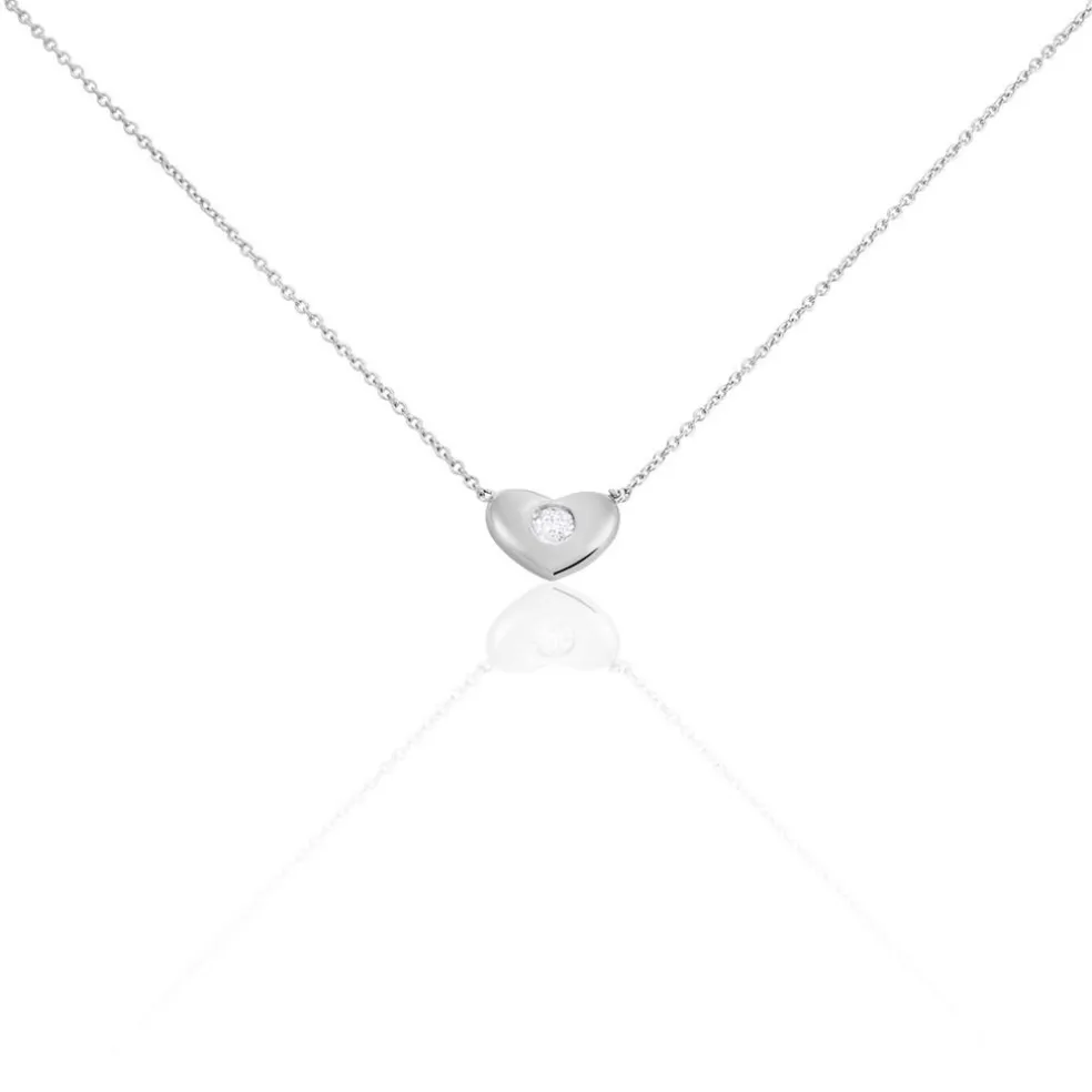 Collier Argent Santiago Oxydes De Zirconium