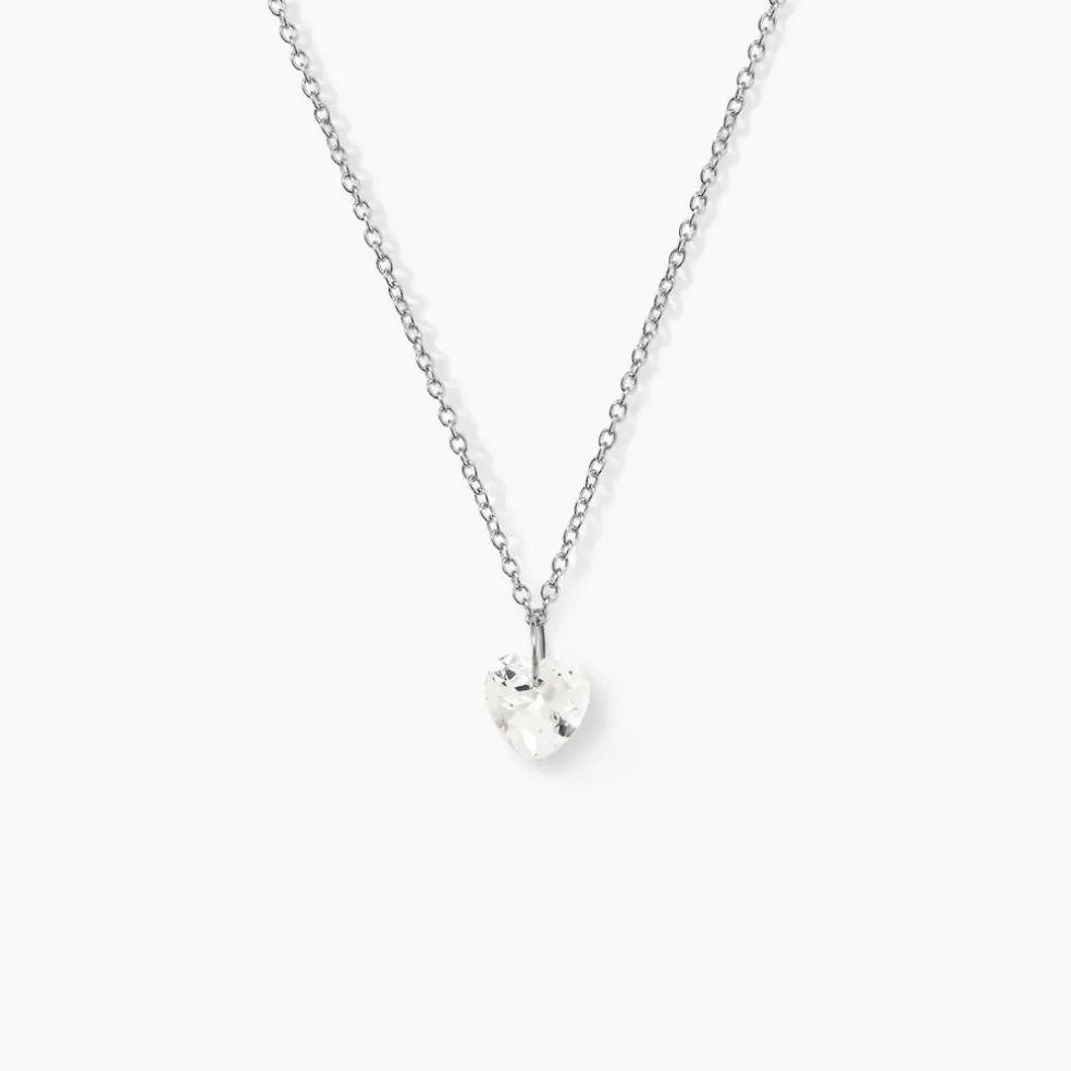 Collier Argent Sopher Oxyde De Zirconium