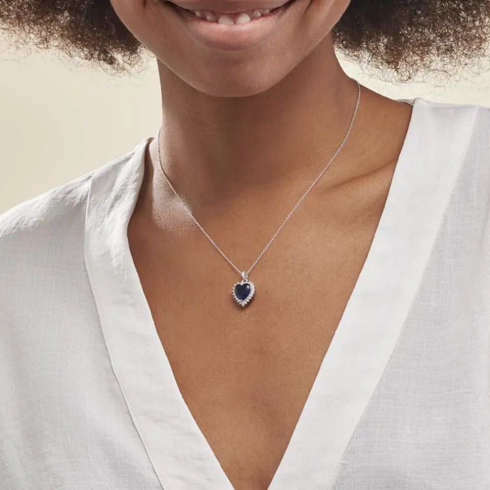 Collier Argent Sphinx Pierre