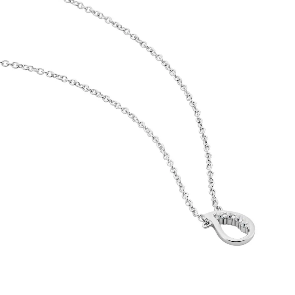Collier Argent Sylvan Oxydes De Zirconium