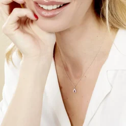 Collier Argent Tania Oxydes De Zirconium