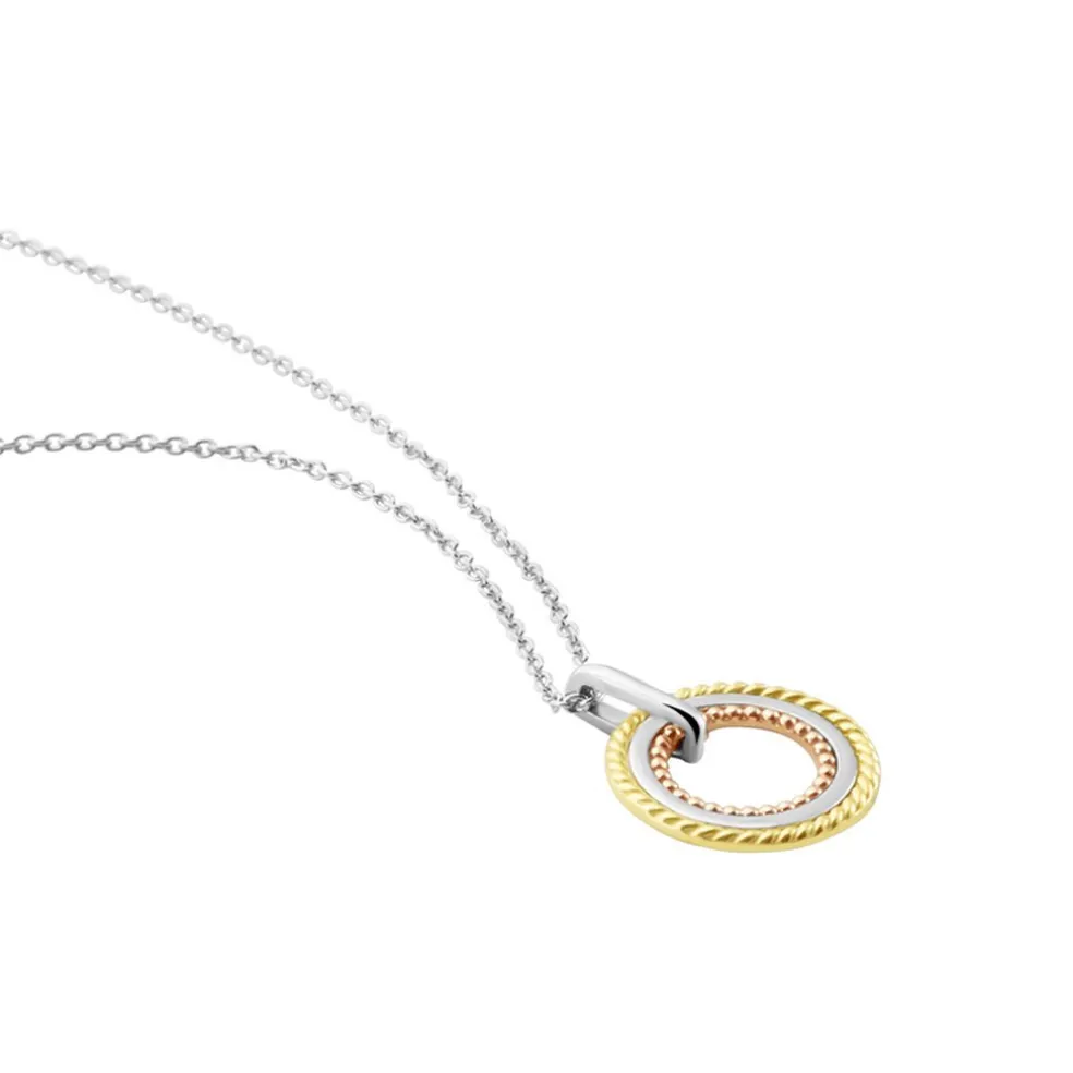 Collier Argent Tricolore Cainnech