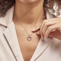 Collier Argent Tricolore Cainnech