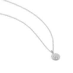 Collier Argent Victorin Oxydes De Zirconium
