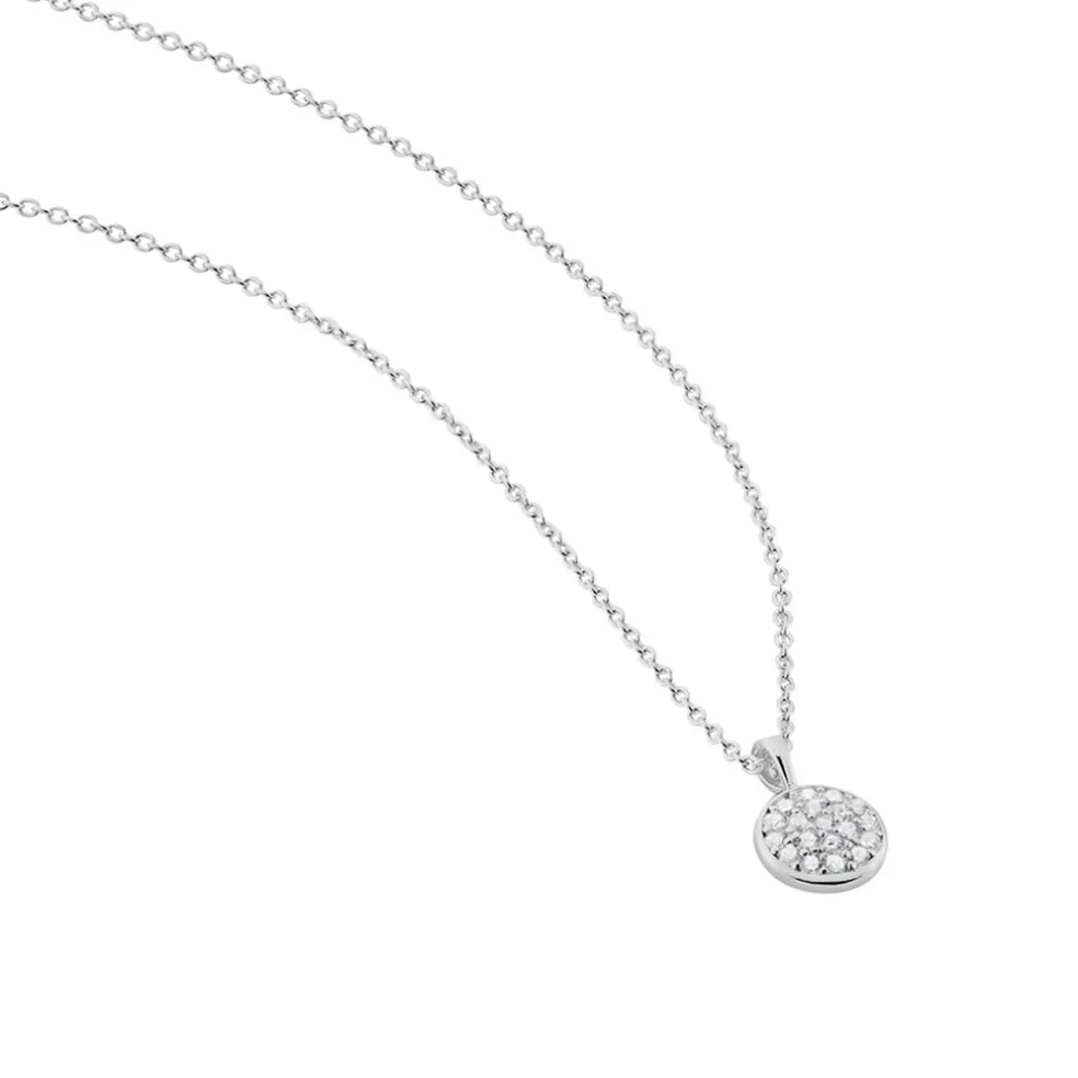 Collier Argent Victorin Oxydes De Zirconium