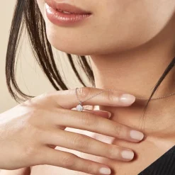 Collier Argent Victorin Oxydes De Zirconium