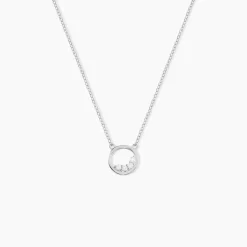 Collier Argent Vivence Oxydes De Zirconium