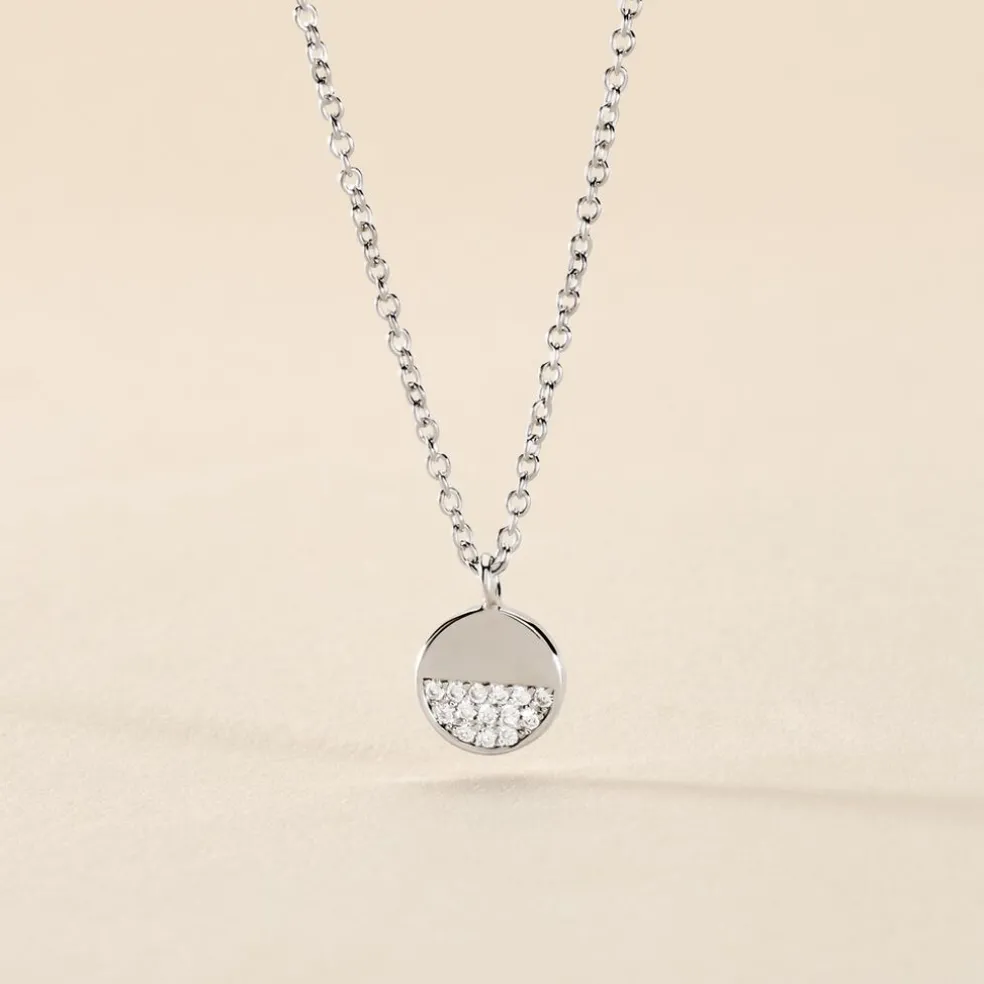 Collier Argent Viviano Oxydes De Zirconium