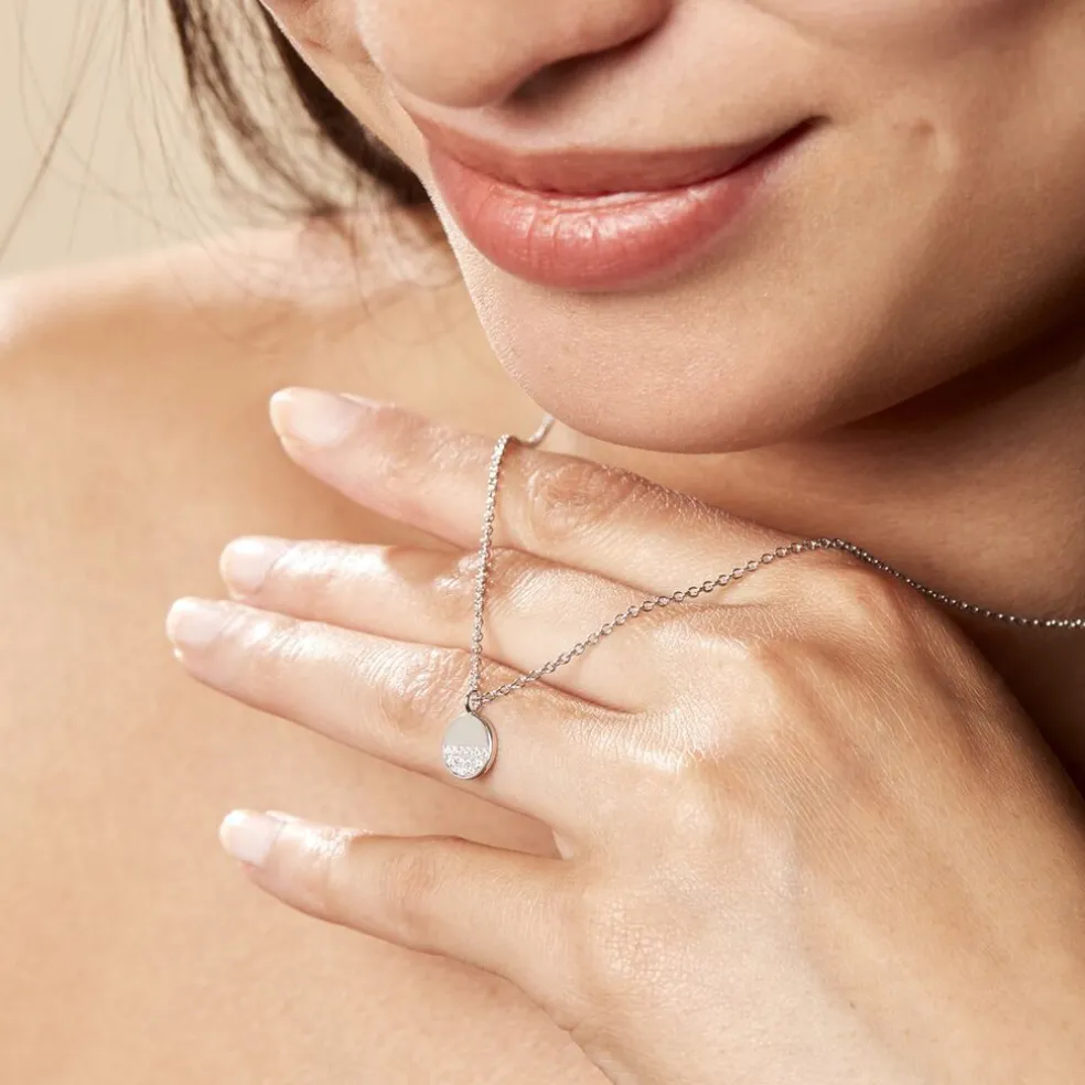 Collier Argent Viviano Oxydes De Zirconium