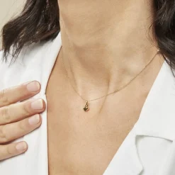 Collier Aricia Coeur Or Jaune