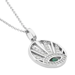 Collier Aries Argent Blanc Oxyde De Zirconium