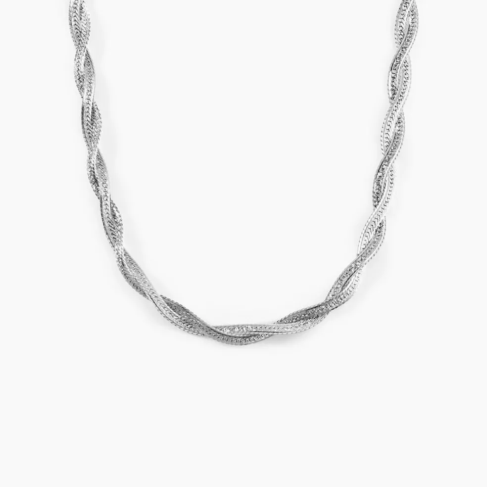 Collier Arkady Argent Blanc
