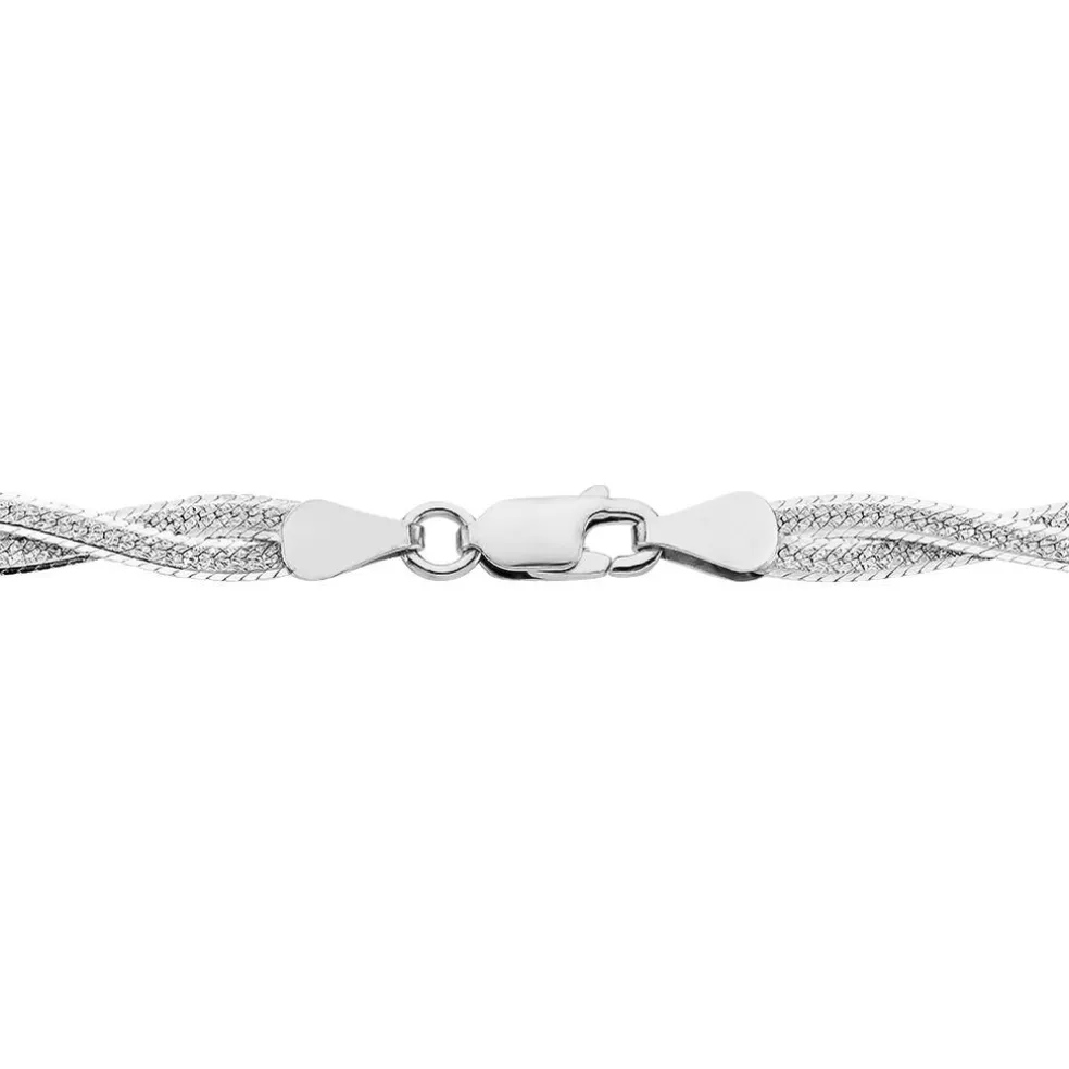 Collier Arkady Argent Blanc