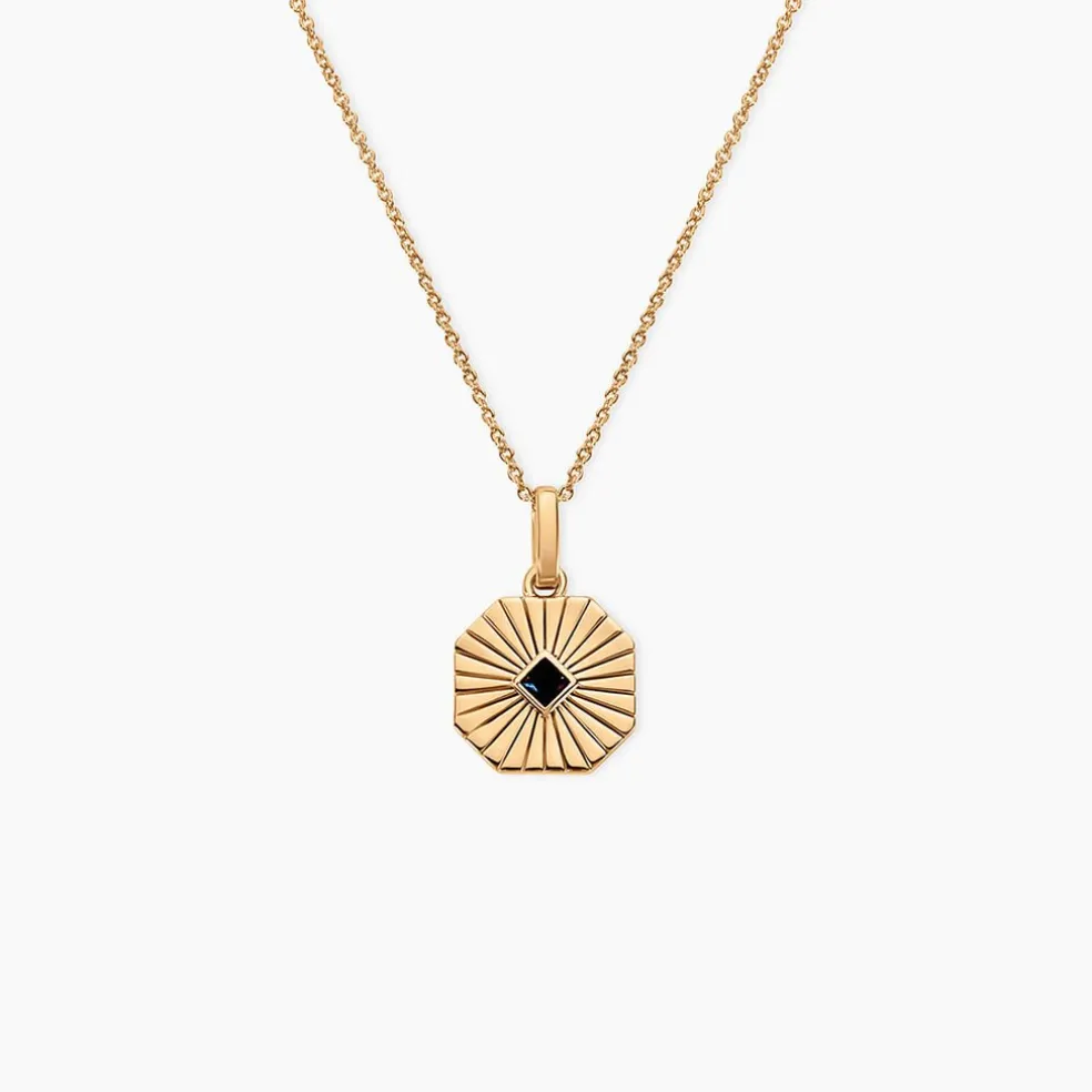 Collier Arlo Plaque Or Jaune Spinelle
