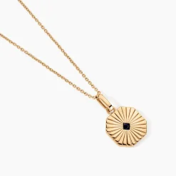 Collier Arlo Plaque Or Jaune Spinelle