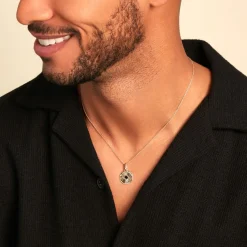 Collier Arlo Plaque Or Jaune Spinelle