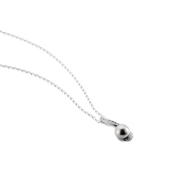 Collier Armance Argent Blanc Perle D'imitation Oxyde
