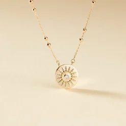 Collier Artea Plaqué Or Jaune Oxyde De Zirconium