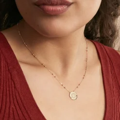 Collier Artea Plaqué Or Jaune Oxyde De Zirconium