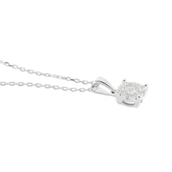 Collier Artemis Or Blanc Diamant