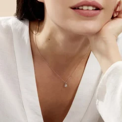 Collier Artemis Or Blanc Diamant