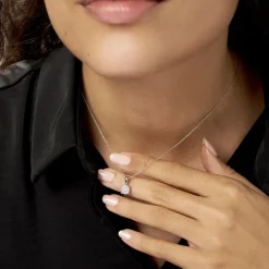 Collier Artemis Or Blanc Diamant