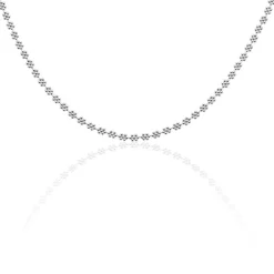 Collier Ashlee Argent Blanc