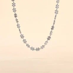 Collier Ashlee Argent Blanc