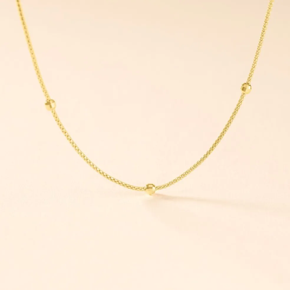 Collier Assiba Or Jaune